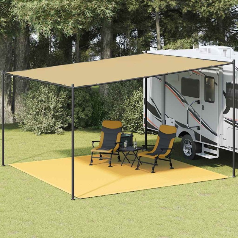 Tapis de tente 400x400 cm Beige 