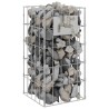 Colonne Gabion avec Robinet 50x25x25 cm Acier Inoxydable 