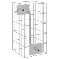 Colonne Gabion avec Robinet 50x25x25 cm Acier Inoxydable 