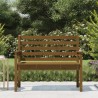 Banc de jardin marron miel 109x48x91,5 cm bois de pin massif 