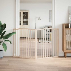 Barrière pour chien pliable 2 panneaux 160 cm bois de peuplier 