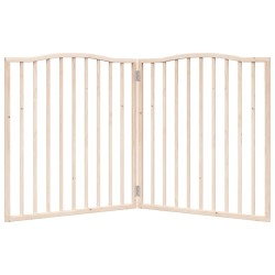 Barrière pour chien pliable 2 panneaux 160 cm bois de peuplier 