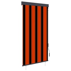 Store roulant d'extérieur 80x250 cm Orange et marron 
