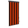 Store roulant d'extérieur 80x250 cm Orange et marron 
