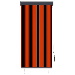 Store roulant d'extérieur 80x250 cm Orange et marron 