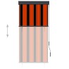 Store roulant d'extérieur 80x250 cm Orange et marron 