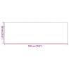 Tapis d'entrée rectangulaire anthracite 60x180 cm 