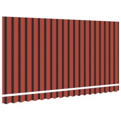 Tissu de remplacement pour auvent pour cadre 4x2 m rayé multicolore 