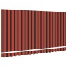 Tissu de remplacement pour auvent pour cadre 4x2 m rayé multicolore 