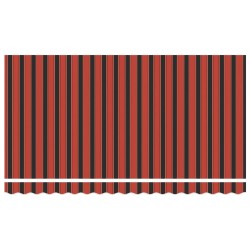 Tissu de remplacement pour auvent pour cadre 4x2 m rayé multicolore 