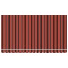 Tissu de remplacement pour auvent pour cadre 4x2 m rayé multicolore 