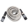 Tuyau d'arrosage buse de pulvérisation argenté 0,6" 7,5 m inox 