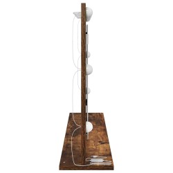 Miroir de Maquillage Chêne Fumé Bois, Verre 100 x 55 x 18 cm 