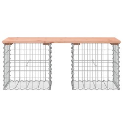 Banc de jardin design gabion 103x44x42cm bois massif de douglas 