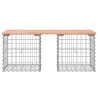 Banc de jardin design gabion 103x44x42cm bois massif de douglas 