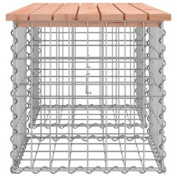 Banc de jardin design gabion 103x44x42cm bois massif de douglas 