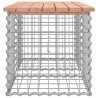 Banc de jardin design gabion 103x44x42cm bois massif de douglas 
