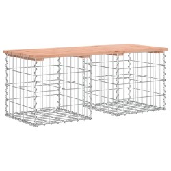 Banc de jardin design gabion 103x44x42cm bois massif de douglas 