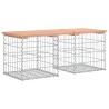 Banc de jardin design gabion 103x44x42cm bois massif de douglas 