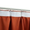 Rideaux occultants avec crochets 2 pcs Rouille 140x225 cm 