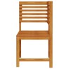 Chaise d'angle de jardin en bois massif d'acacia 