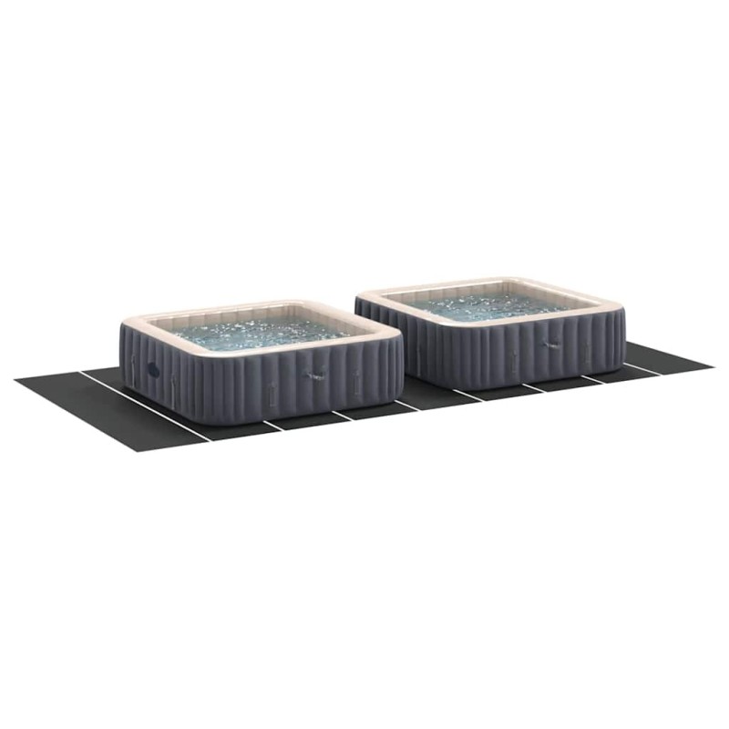 Couvre-piscine Rectangulaire Noir Plastique 999 x 500 cm 