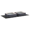 Couvre-piscine Rectangulaire Noir Plastique 999 x 500 cm 