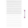 Store zèbre blanc 120x200 cm largeur du tissu 115,9cm polyester 