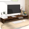 Support de moniteur Chêne fumé 100x24x13 cm Bois d'ingénierie 