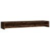Support de moniteur Chêne fumé 100x24x13 cm Bois d'ingénierie 