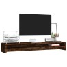 Support de moniteur Chêne fumé 100x24x13 cm Bois d'ingénierie 