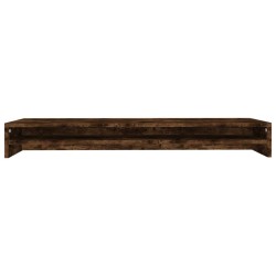 Support de moniteur Chêne fumé 100x24x13 cm Bois d'ingénierie 