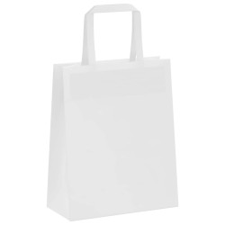 Sacs en papier 250 pcs avec poignées marron 18x8x22 cm 
