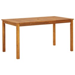 Table de jardin 140x80x74 cm Bois d'acacia massif 