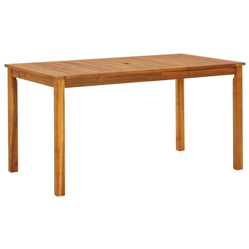 Table de jardin 140x80x74 cm Bois d'acacia massif 
