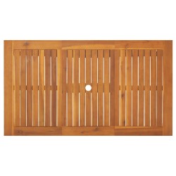 Table de jardin 140x80x74 cm Bois d'acacia massif 