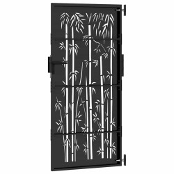 Porte de Jardin Autre Noir 105 x 200 cm Acier peint par poudre 