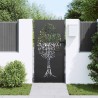 Porte de Jardin Autre Noir 100 x 200 cm Acier peint par poudre 