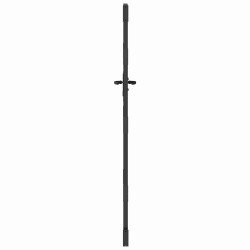 Porte de Jardin Autre Noir 100 x 200 cm Acier peint par poudre 