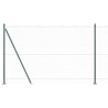 Ensemble de Clôture Set de 2 Vert Métal 25 x 1,5 m Durable 