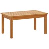 Ensemble de canapé de jardin 4 pièces avec coussins en bois d'acacia massif 