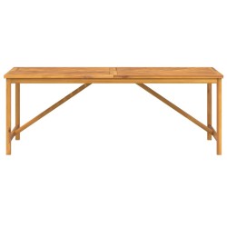 Table à manger de jardin 200x90x74 cm bois d'acacia solide 