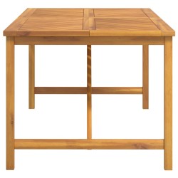 Table à manger de jardin 200x90x74 cm bois d'acacia solide 
