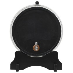 Tonneau à vin avec robinet Pin massif 35 L 