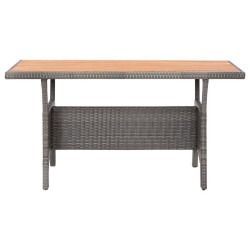 Table de jardin Gris 120x70x66 cm Bois d'acacia massif 