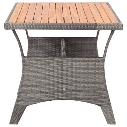 Table de jardin Gris 120x70x66 cm Bois d'acacia massif 