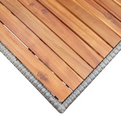 Table de jardin Gris 120x70x66 cm Bois d'acacia massif 