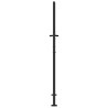 Porte de Jardin Noir 105 x 175 cm Acier peint par poudre 