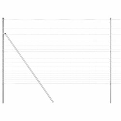 Clôture de champ 1,5 x 25 m en acier galvanisé 