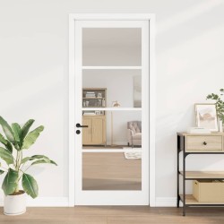 Porte intérieure avec verre "ORKDAL" Blanc 93x232x4 cm 